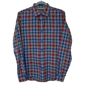 Vince Men's Plaid Flannel Shirt Long Sleeve Button Down Casual Small *Read